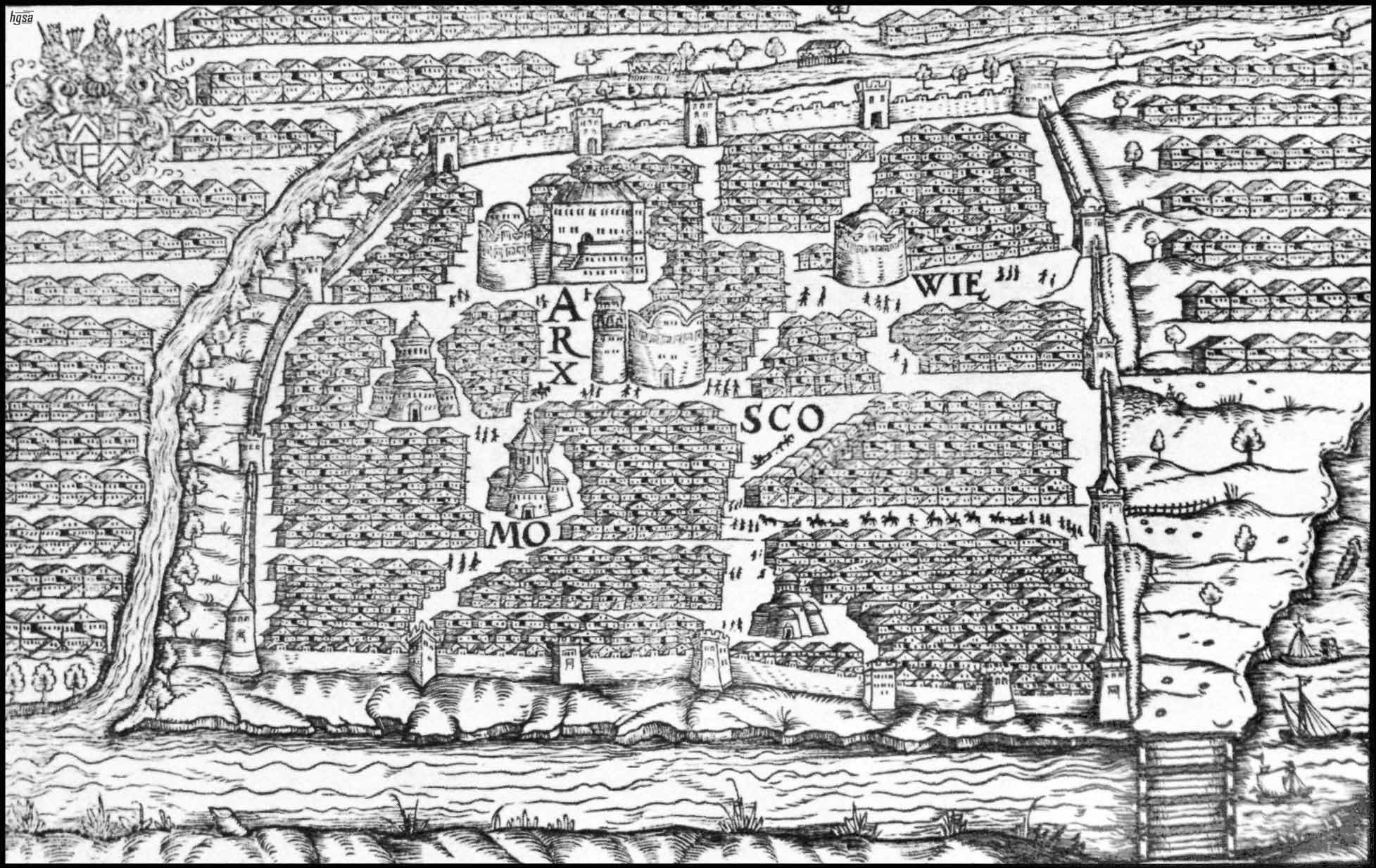 План Москвы XVI века
